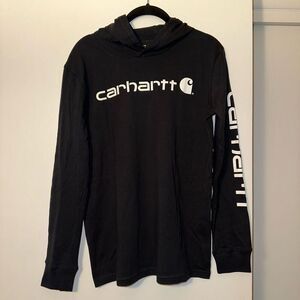 Carhartt Womens Lightweight Hoodie Black White Size Large NWT